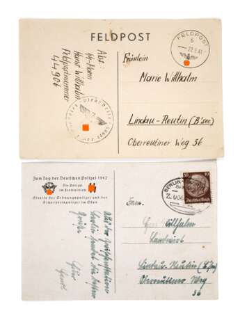 Zwei Postkarten 3. Reich - photo 1