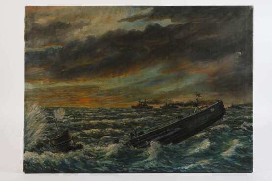 Gemälde Marine 1. Weltkrieg - photo 2