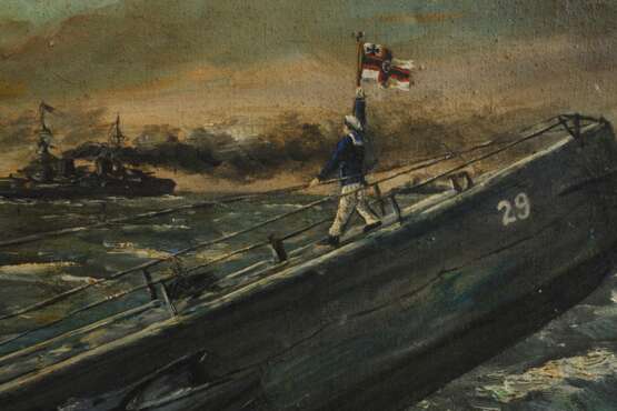 Gemälde Marine 1. Weltkrieg - photo 4