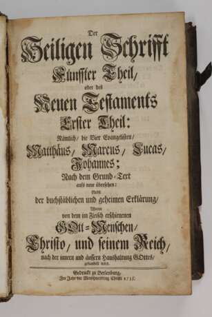 Seltene Berleburger Bibel 1735/37 - photo 2
