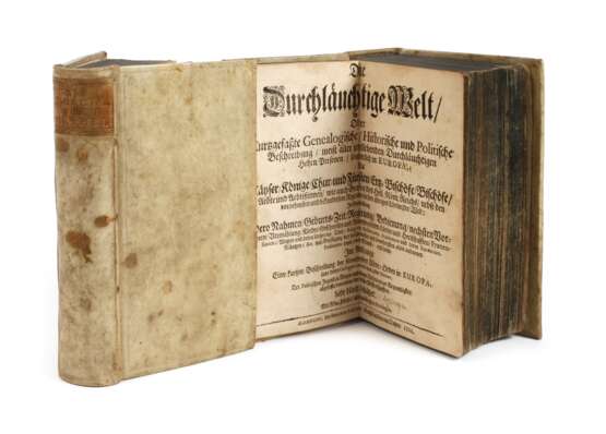 Zwei Bände Wappenkunde 1701 - Foto 1