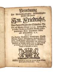Verordnungen Landgrafschaft Cassel 1739