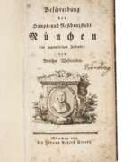 Antiquarische Bücher. Westenrieder, Beschreibung von München 1782
