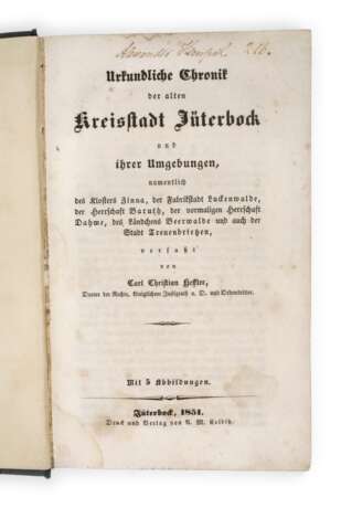 Urkundliche Chronik der alten Kreisstadt Jüterbock - Foto 1
