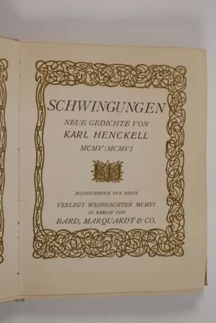 Zwei Schmuckausgaben Karl Henckell - фото 4