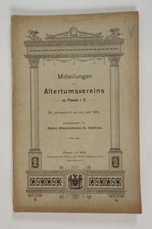 Mitteilungen des Altertumsvereins Plauen - photo 2
