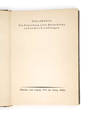 Alfred Döblin, Die Ermordung einer Butterblume - Foto 1