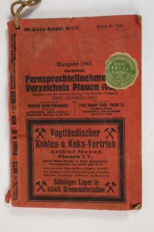 Adressbuch Plauen 1941 - Foto 2