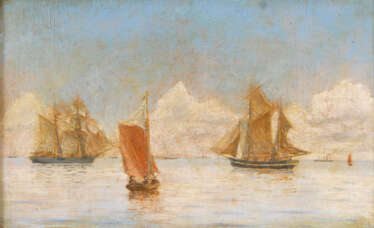 Unsigniert: Schiffe auf dem Meer.