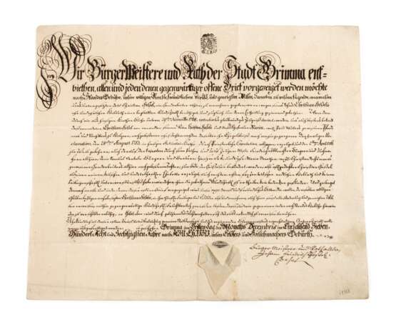 Geburtsurkunde Grimma - photo 1