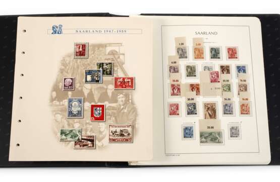Briefmarkensammlung Saarland - Foto 1