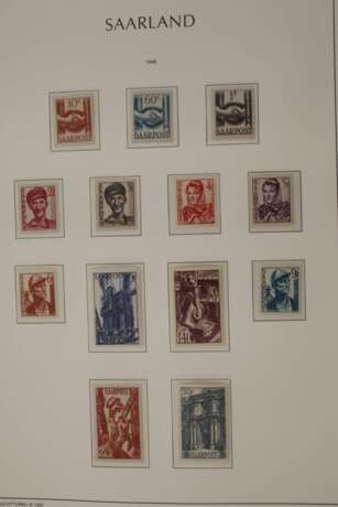 Briefmarkensammlung Saarland - Foto 3