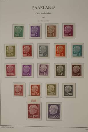 Briefmarkensammlung Saarland - Foto 8