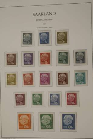 Briefmarkensammlung Saarland - Foto 9