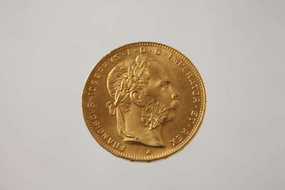 8 Florin-, 20 Franken Gold, Österreich/Ungarn - photo 2