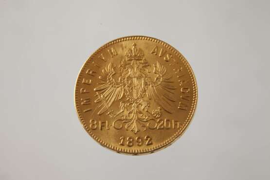 8 Florin-, 20 Franken Gold, Österreich/Ungarn - photo 3
