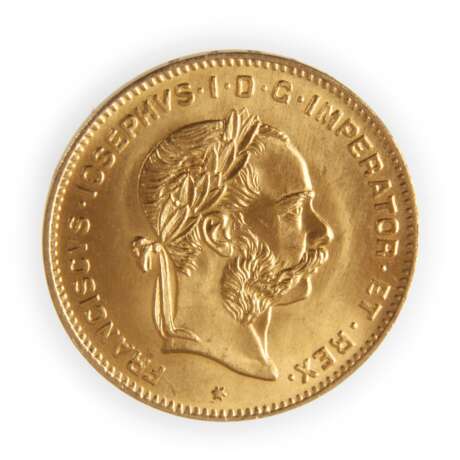 4 Florin-, 10 Franken Gold Österreich-Ungarn - Foto 1