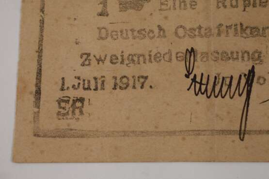 Gutschein für 1 Rupie Deutsch-Ostafrika - фото 4