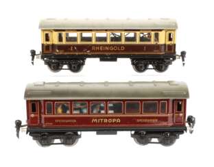 Märklin Mitropa-Speisewagen und Rheingoldwagen