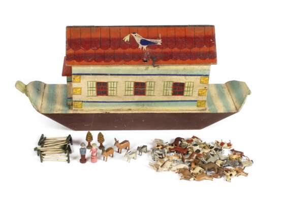 Kleine Arche Noah mit Tieren Erzgebirge - Foto 1