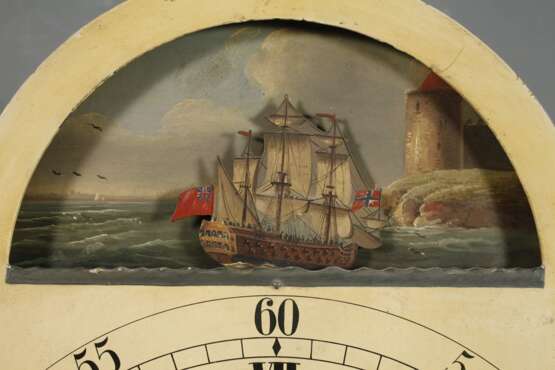 George III. Standuhr mit Schiffsmotiv - photo 5