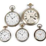 Pavel Bouré vier Taschenuhren und eine Omega - photo 1