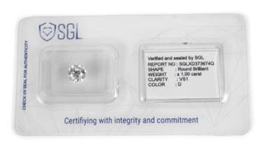 Synthetischer Brillant von 1 ct