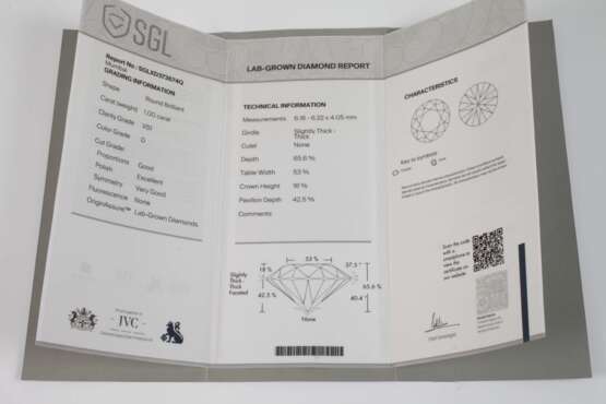 Synthetischer Brillant von 1 ct - photo 3