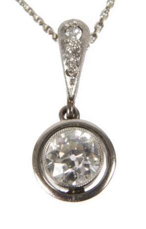 Anhänger mit Altschliffdiamant von ca. 0,5 ct - фото 1