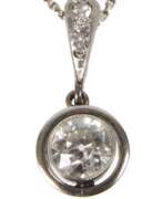 Ювелирные изделия. Anhänger mit Altschliffdiamant von ca. 0,5 ct