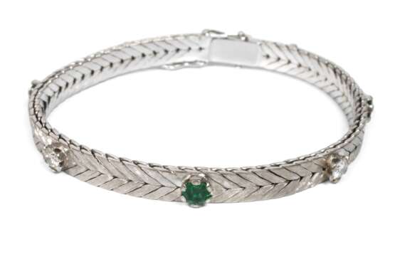 Armband mit Smaragden und Brillanten - photo 1