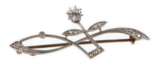 Brosche mit Diamantbesatz - photo 1