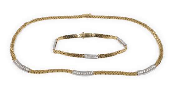 Kette und Armband mit Brillanten - photo 1