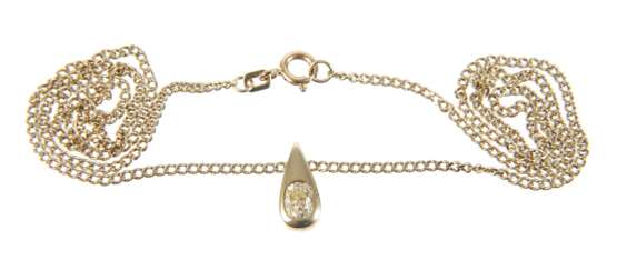 Anhänger mit Diamant an Kette - photo 4