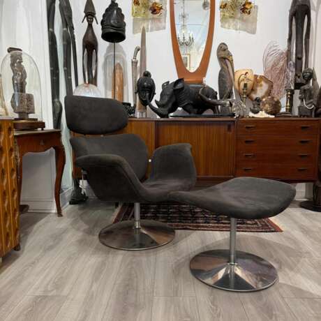 Tulipe armchair Model F545 by Pierre Paulin published by Artifort Circa 1970 Wood 20th century - photo 14