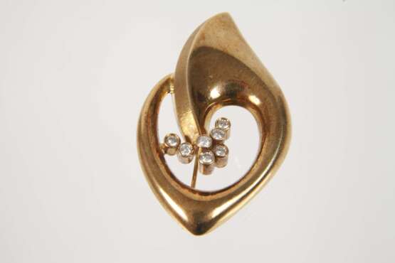 Brosche mit Brillanten - Foto 2