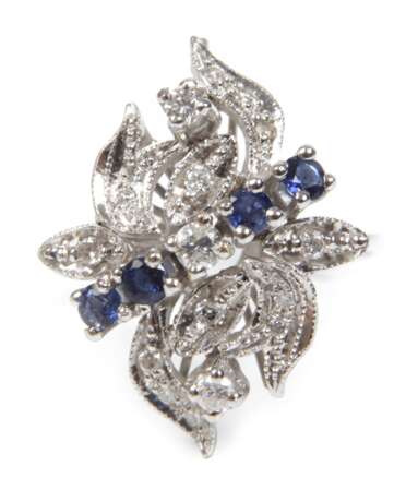 Damenring mit Brillanten und Saphiren - photo 1