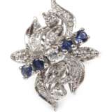 Damenring mit Brillanten und Saphiren - photo 1