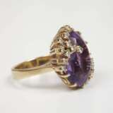 Damenring mit Amethyst und Brillanten - photo 2
