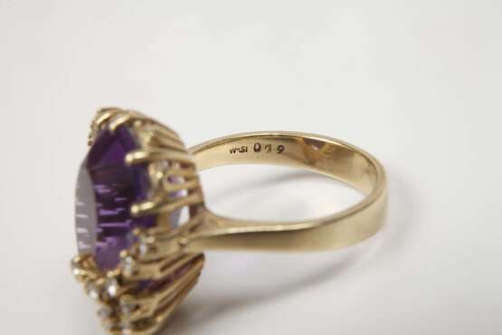 Damenring mit Amethyst und Brillanten - photo 4