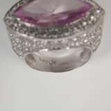 Prächtiger Ring mit Brillanten und Spinell - photo 5