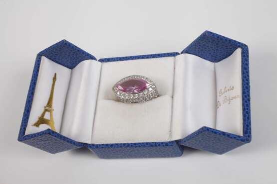 Prächtiger Ring mit Brillanten und Spinell - photo 7