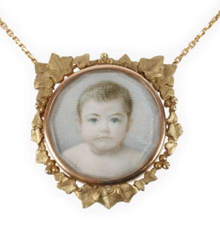Anhänger mit Kinderbildnis - photo 1