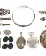 Übersicht. Konvolut Silberschmuck