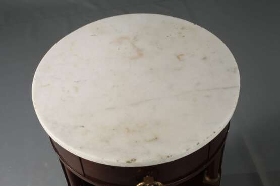 Paar klassizistische Trommelschränkchen - Foto 3