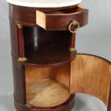Paar klassizistische Trommelschränkchen - Foto 6