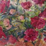 «Le bouquet de fête» Toile Peinture à l'huile Impressionnisme Nature morte 2000 - photo 4