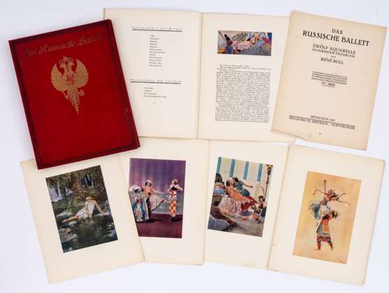 Das Russische Ballett Buch mit Illustrationen von René Bull, Limitierte und nummerierte Ausgabe von 1200 Exemplaren München, Georg W. Dietrich Hofverleger,1917 - photo 1