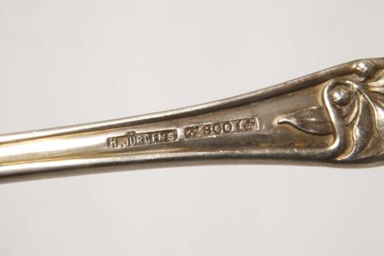 Silber Salatbesteck Jugendstil - photo 3
