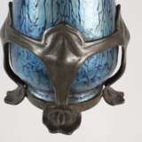 Lötz Wwe. montierte Vase "Cobalt Papillon" - photo 3